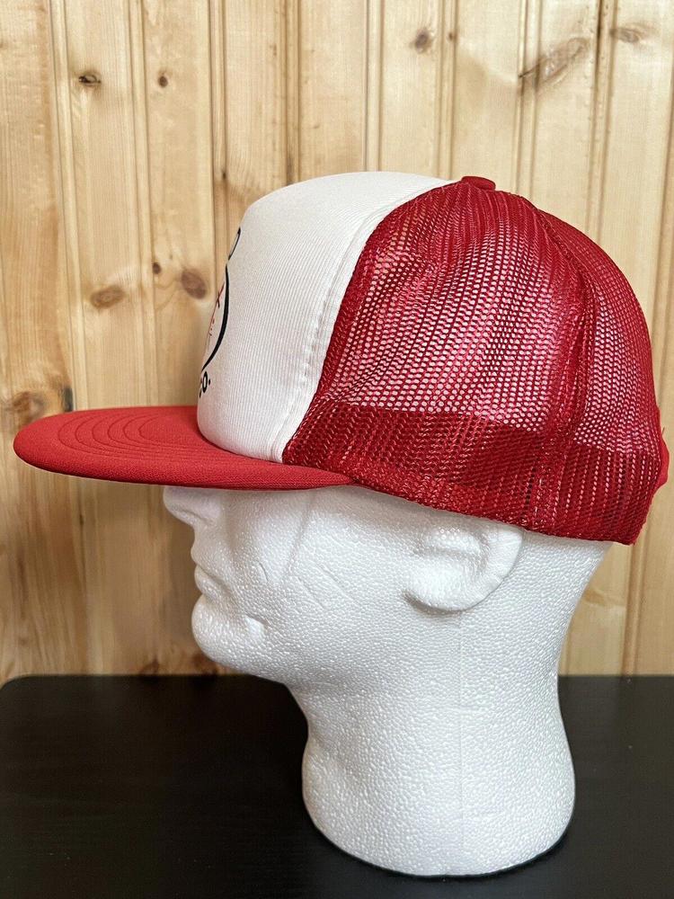 Vintage Trucker Hat 1980s Reed Lumber Company  Builder Mart Snapback Trucker Hat - Picture 3 of 12